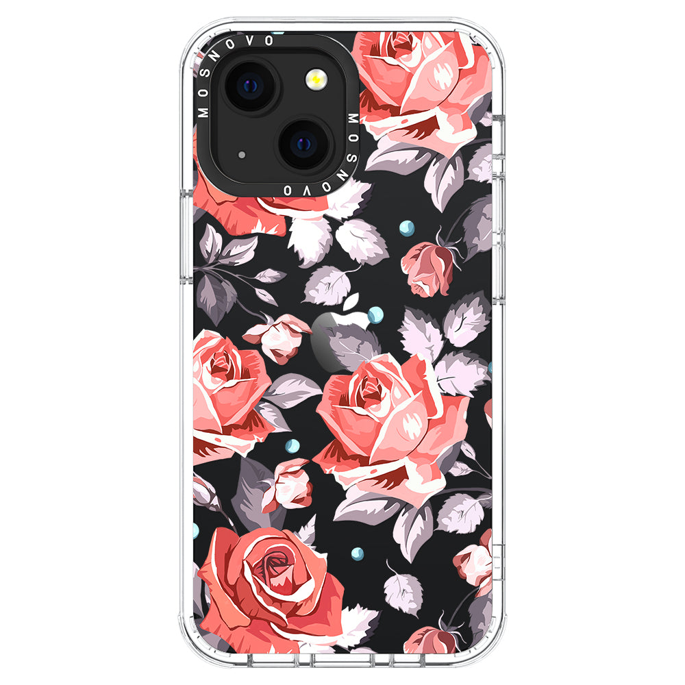 Retro Flower Roses Phone Case - iPhone 13 Case - MOSNOVO