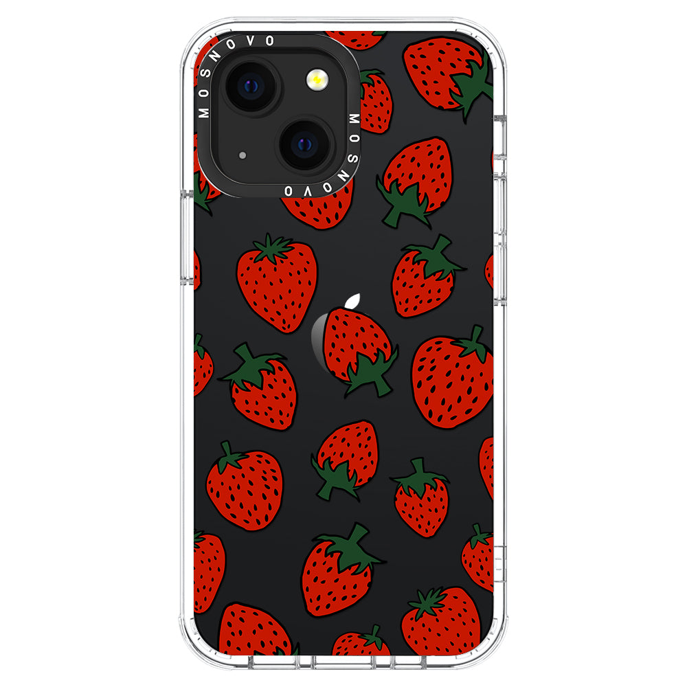 Red Strawberry Phone Case - iPhone 13 Case - MOSNOVO