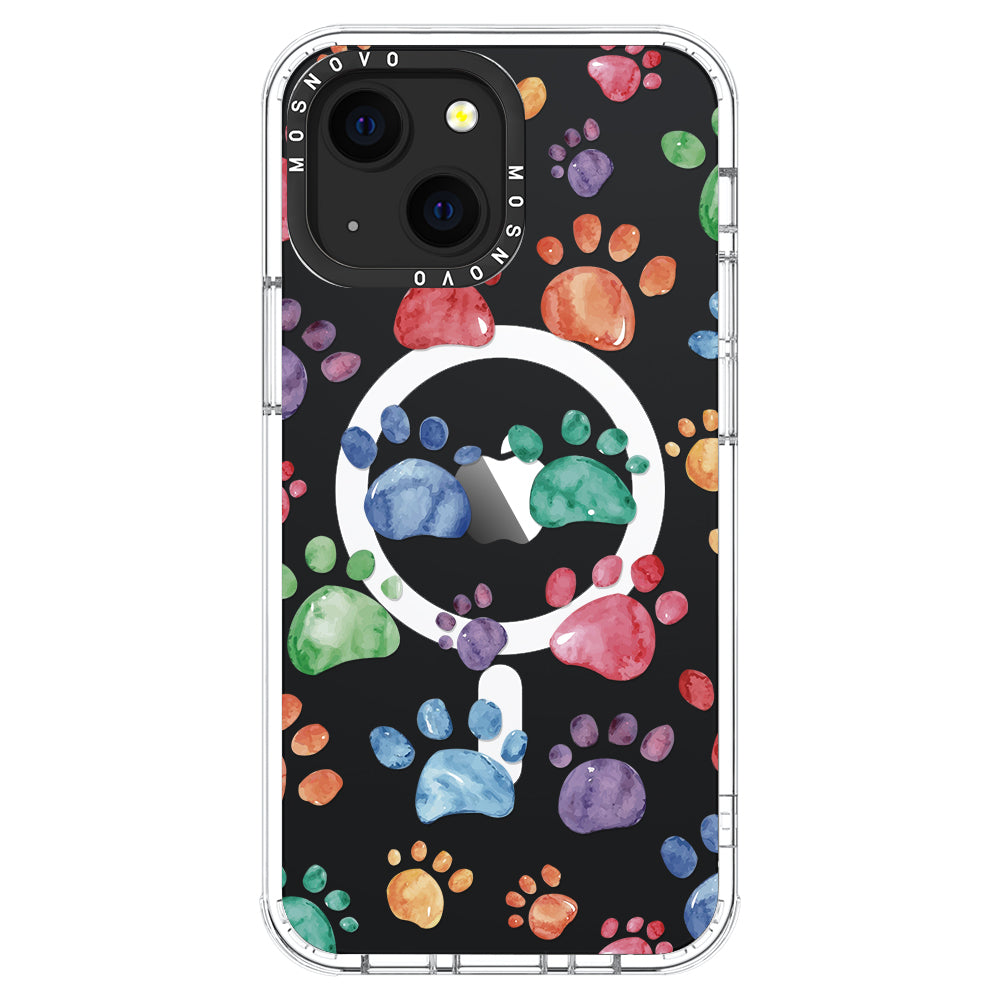 Colorful Paw Phone Case - iPhone 13 Case - MOSNOVO