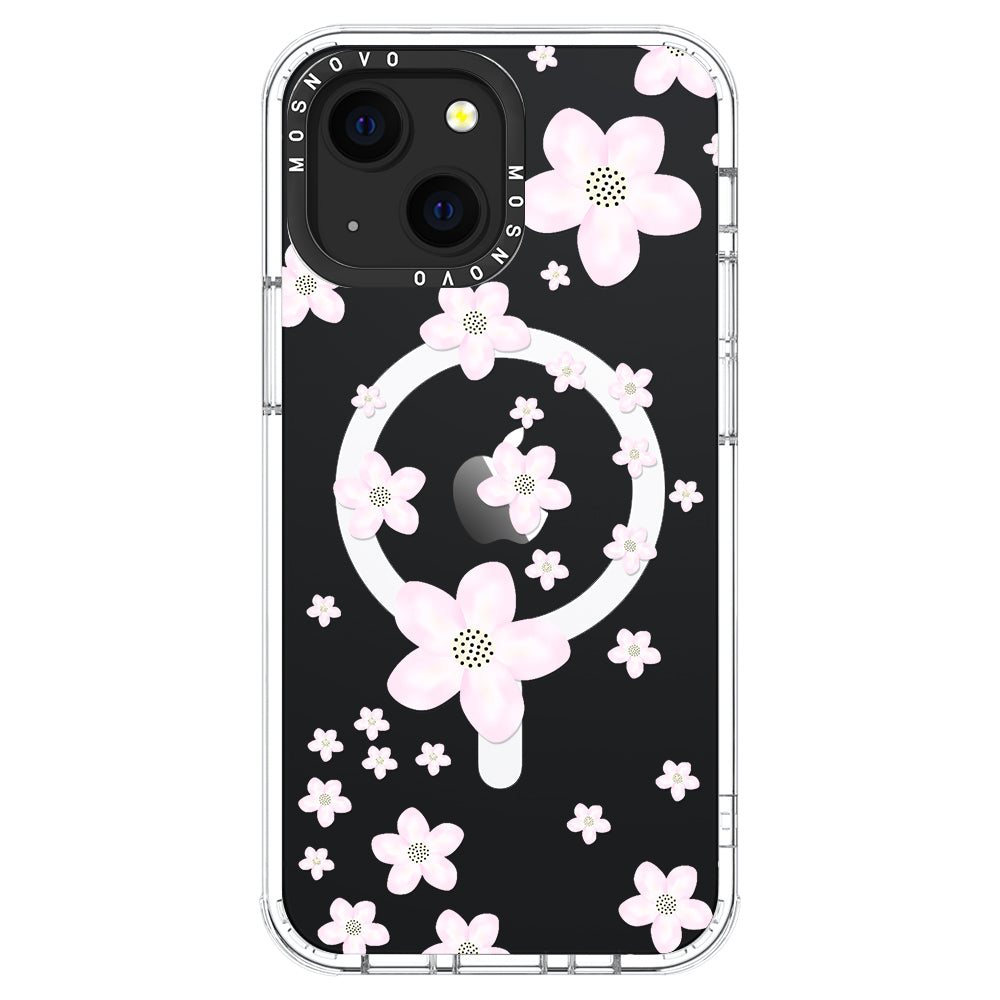 Pink Cherry Blossom Phone Case - iPhone 13 Case - MOSNOVO