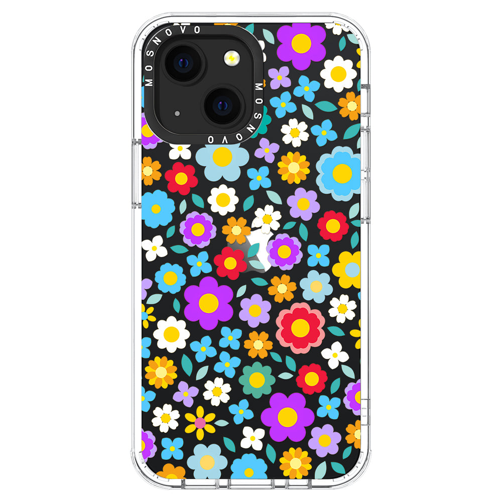 Retro Flower Phone Case - iPhone 13 Case - MOSNOVO