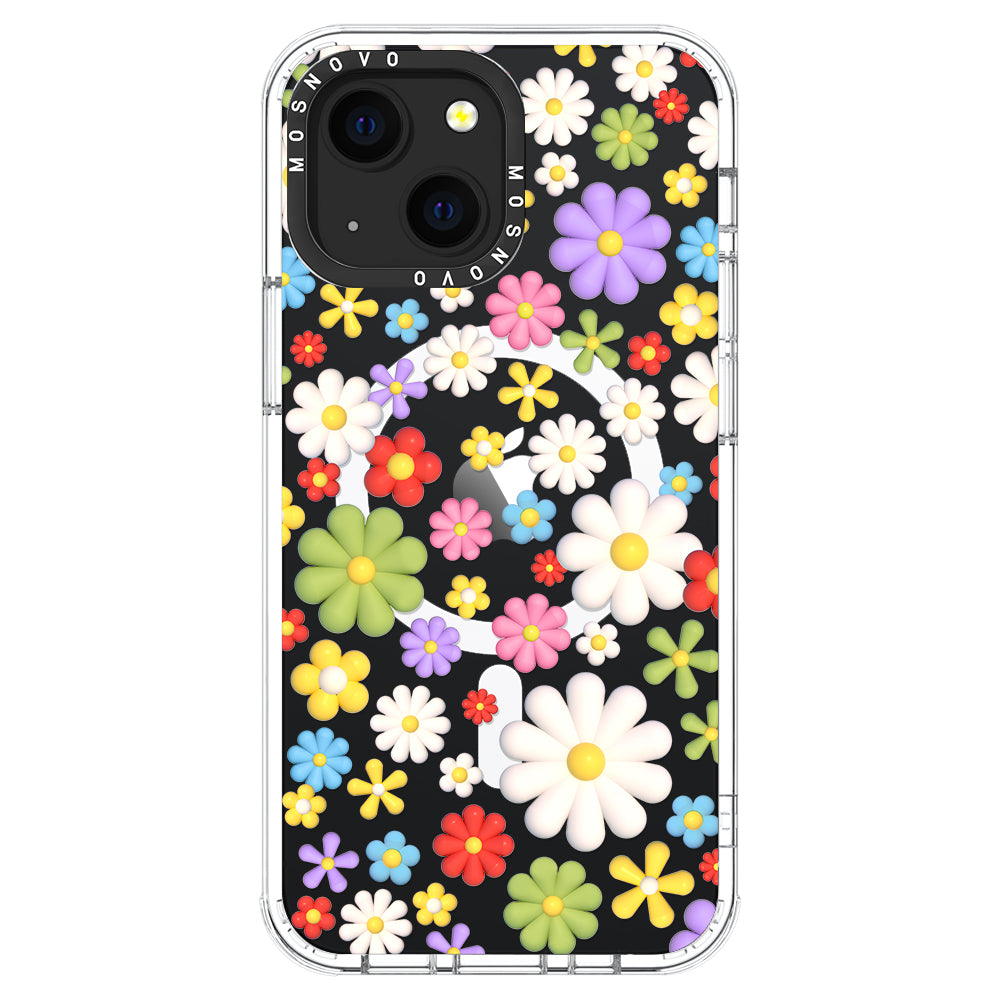 3D Flowers Phone Case - iPhone 13 Case - MOSNOVO