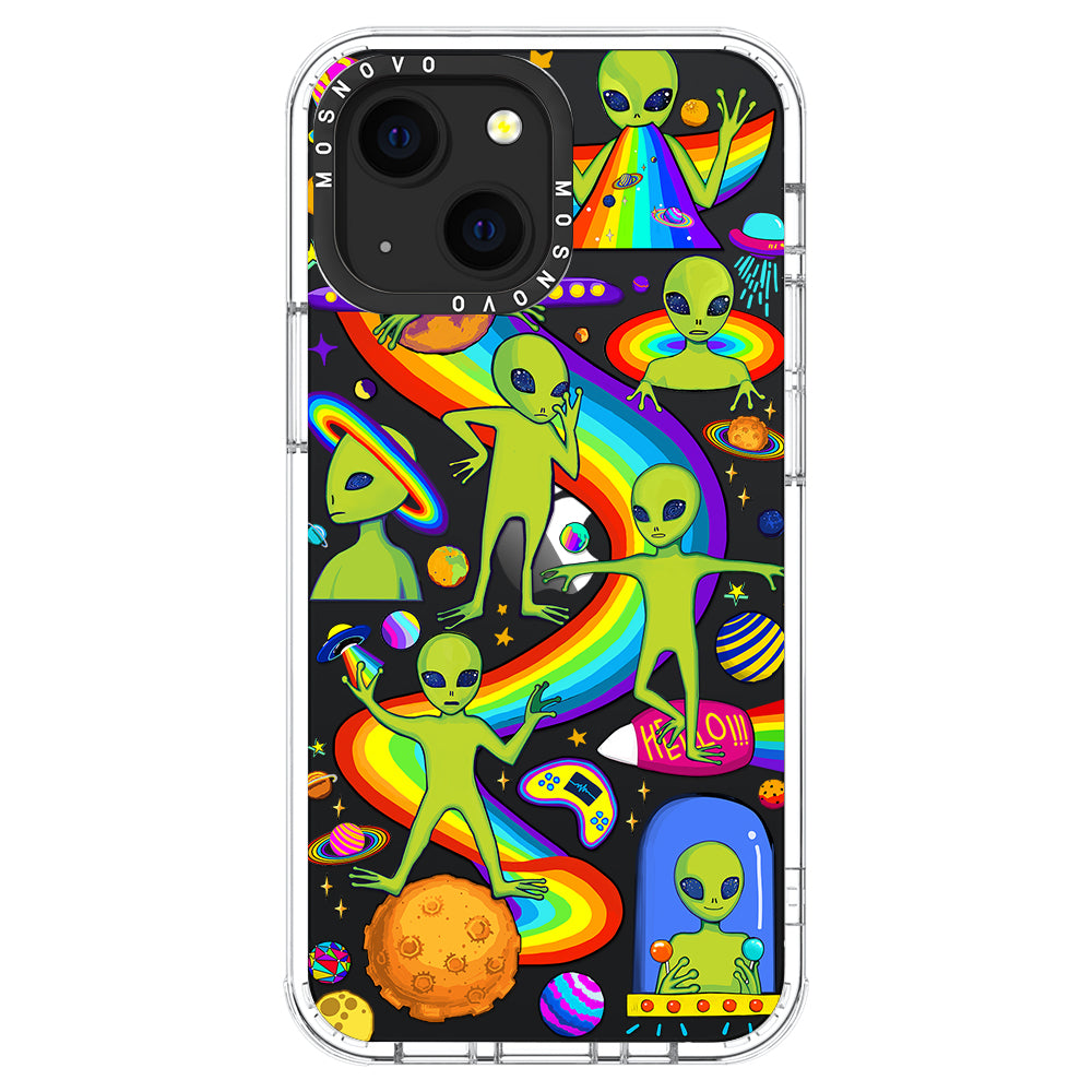 Funny Alien Phone Case - iPhone 13 Case - MOSNOVO