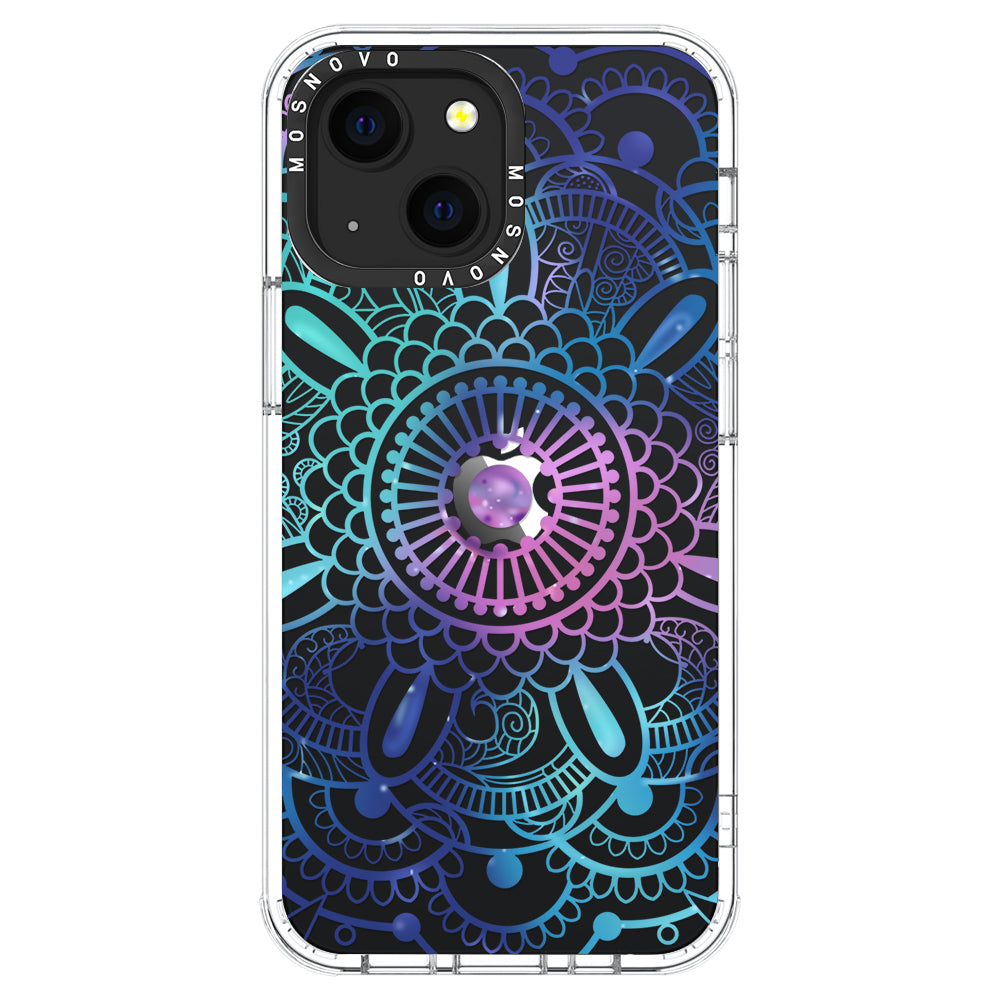 Violet Blue Mandala Phone Case - iPhone 13 Case - MOSNOVO