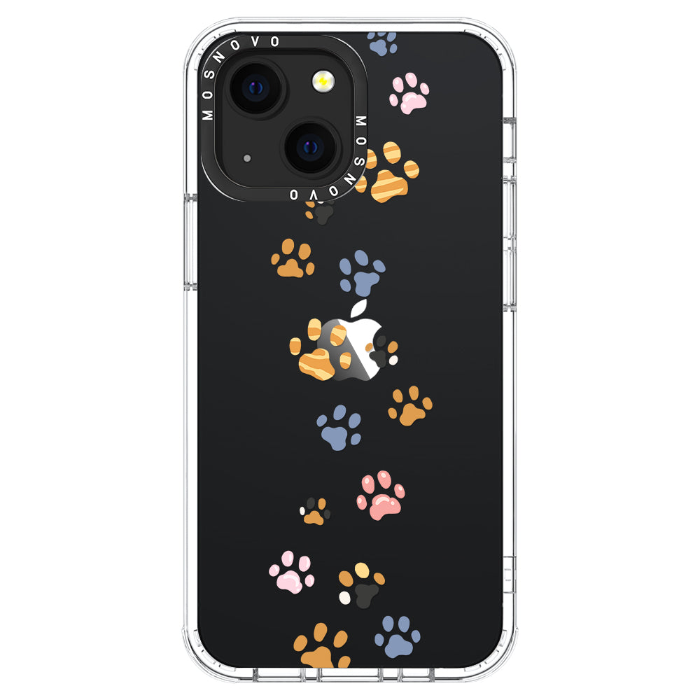 Colorful Paw Phone Case - iPhone 13 Case - MOSNOVO