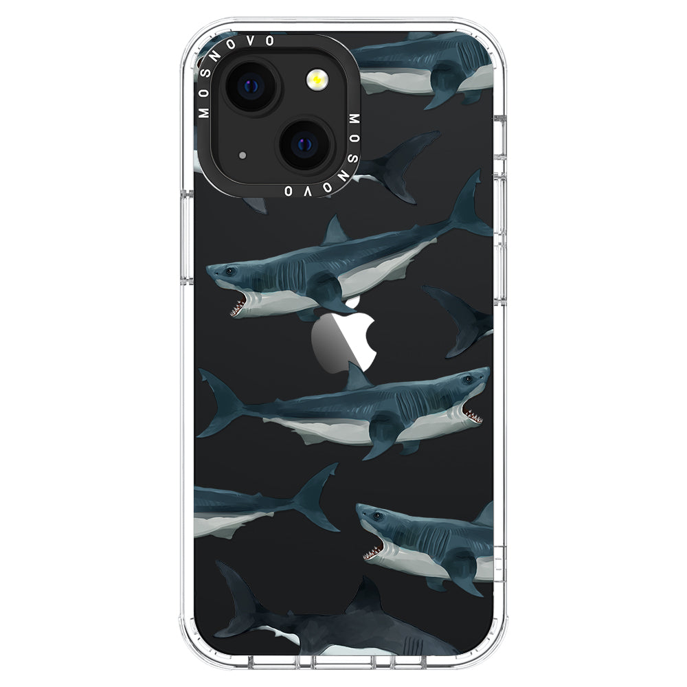 White Shark Phone Case - iPhone 13 Case - MOSNOVO