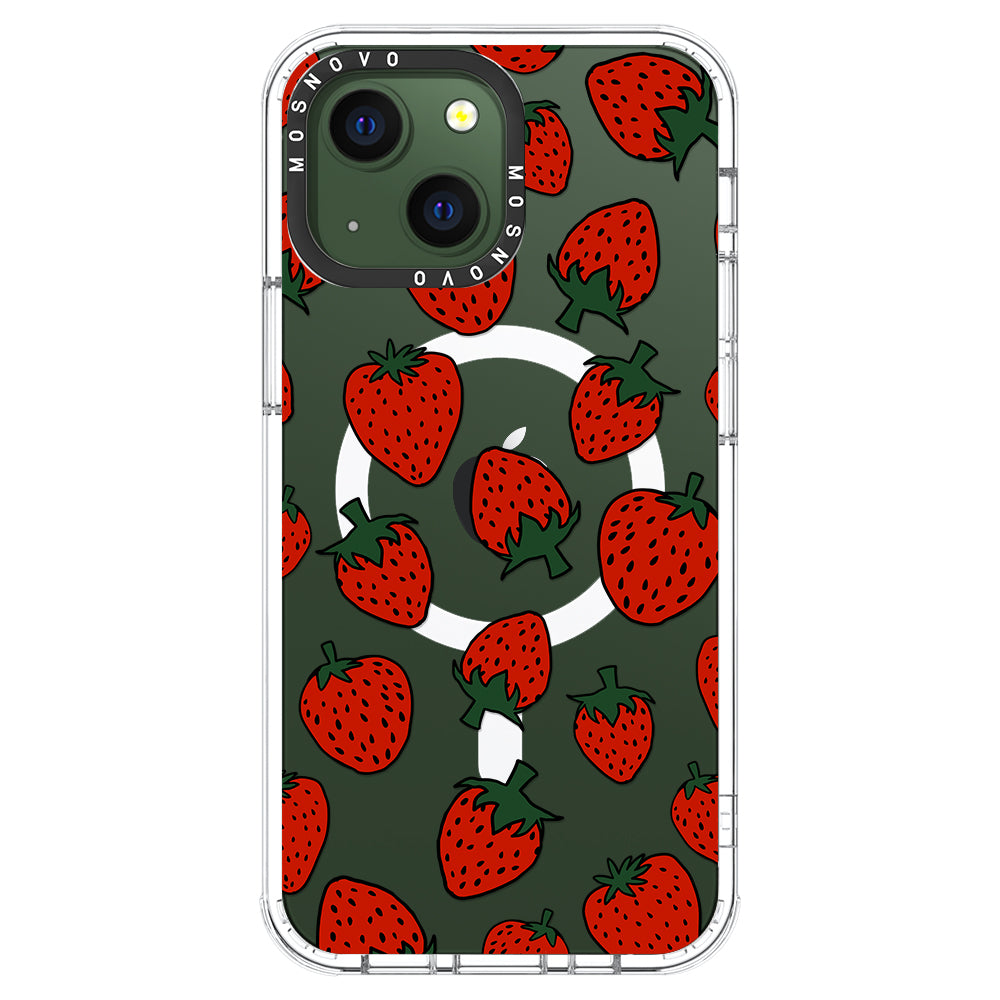 Red Strawberry Phone Case - iPhone 13 Case - MOSNOVO