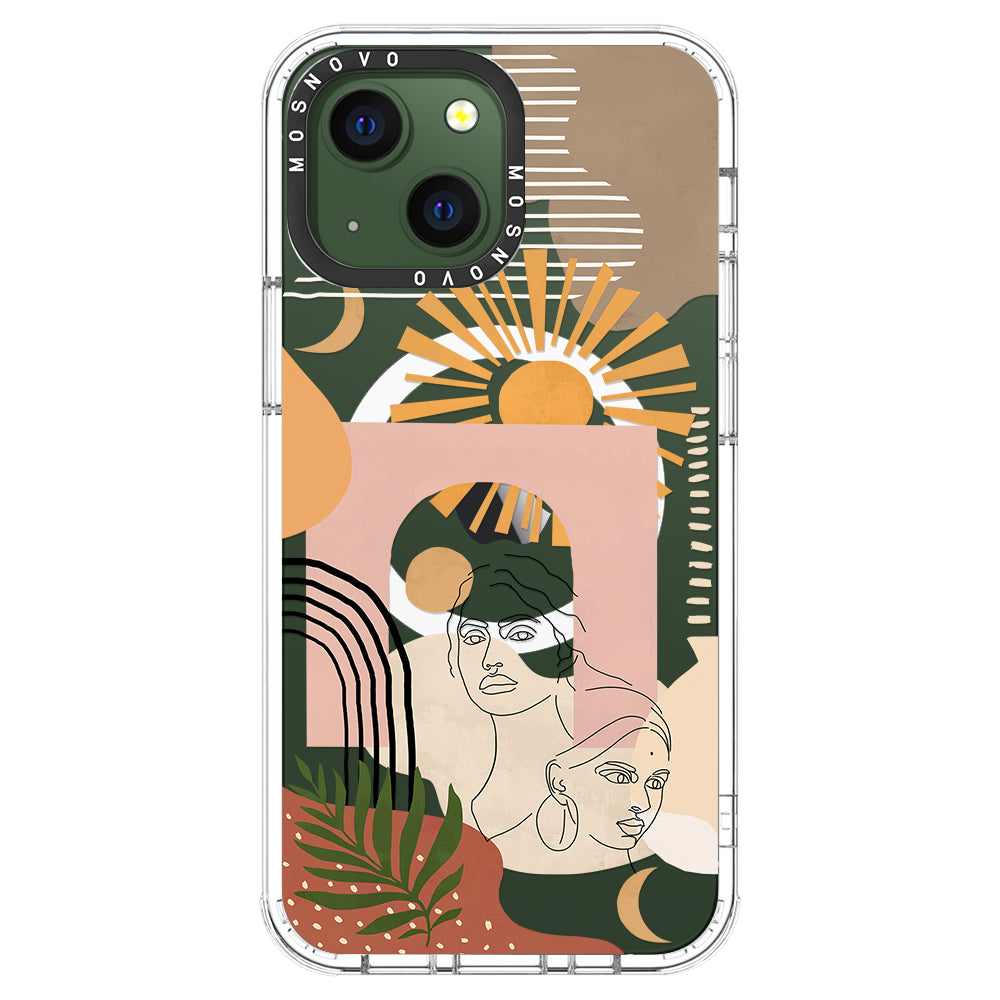 Modern Collage Art Phone Case - iPhone 13 Case - MOSNOVO