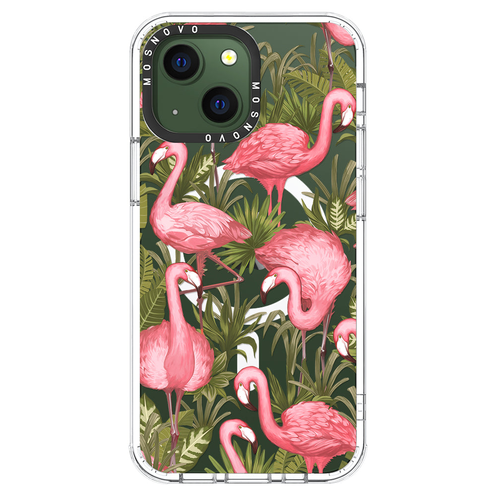 Jungle Flamingo Phone Case - iPhone 13 Case - MOSNOVO