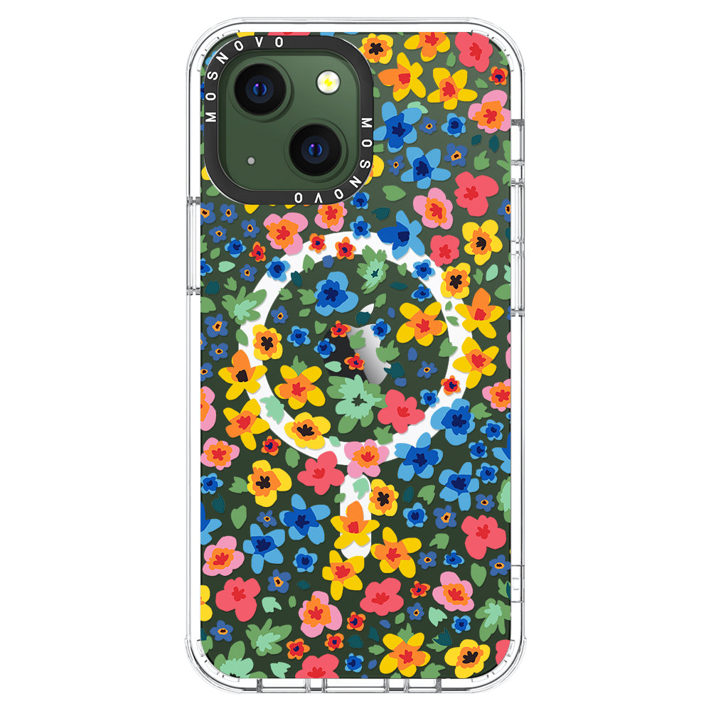 Lovely Floral Flower Phone Case - iPhone 13 Case - MOSNOVO