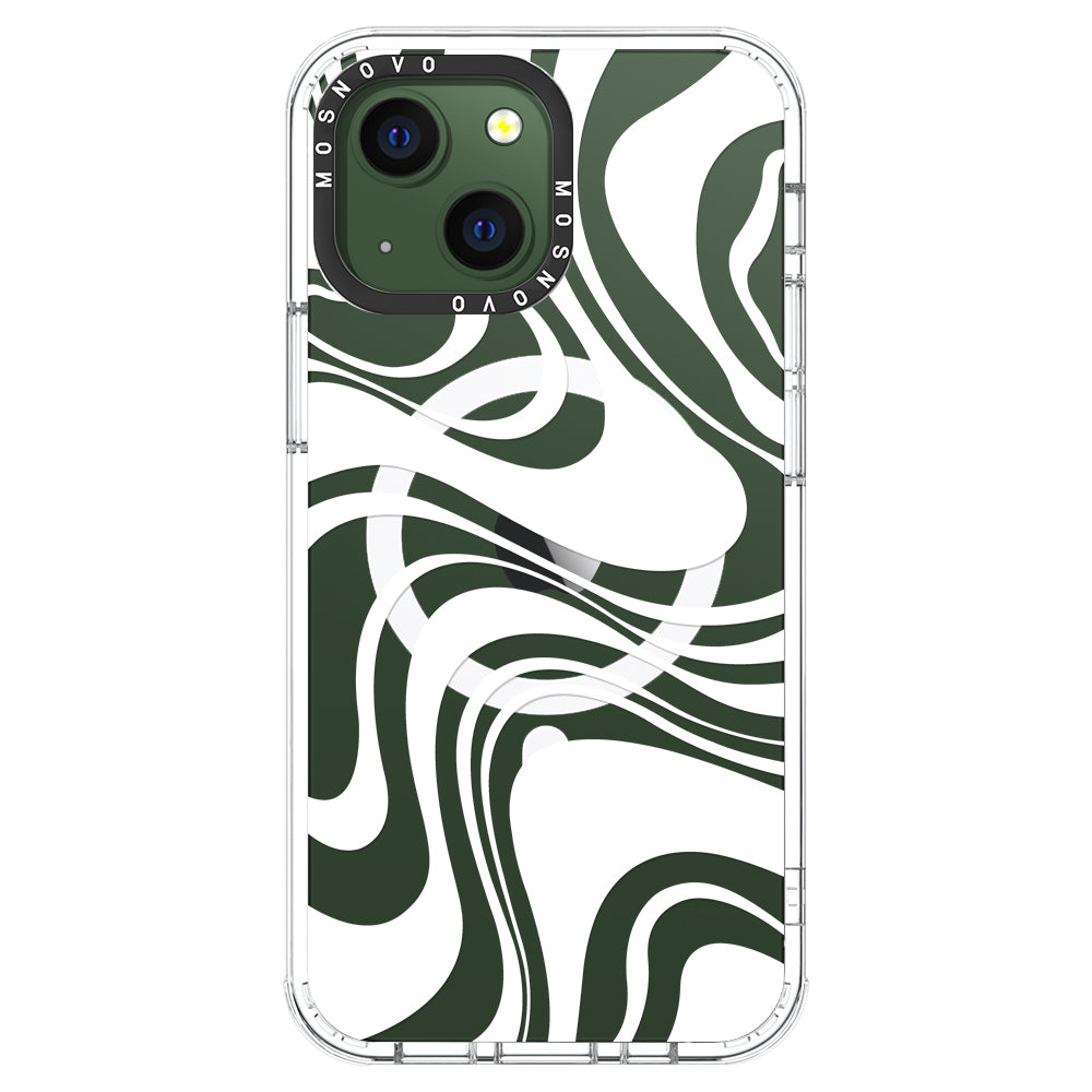 White Swirl Phone Case - iPhone 13 Case