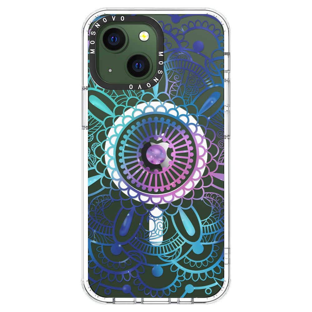 Violet Blue Mandala Phone Case - iPhone 13 Case - MOSNOVO