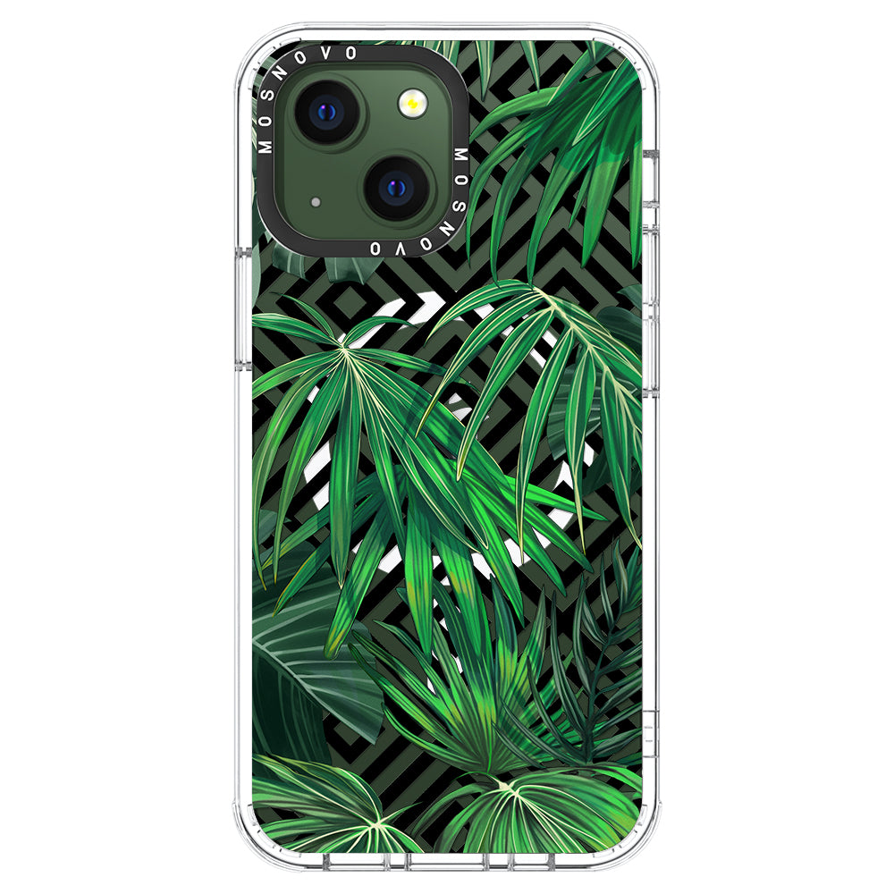 Areca Palm Pattern Phone Case - iPhone 13 Case - MOSNOVO