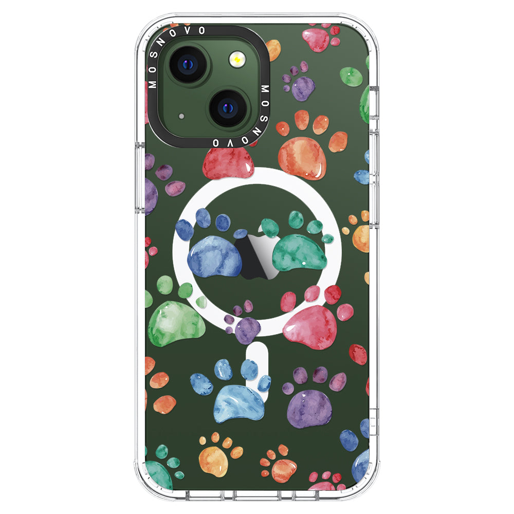 Colorful Paw Phone Case - iPhone 13 Case - MOSNOVO