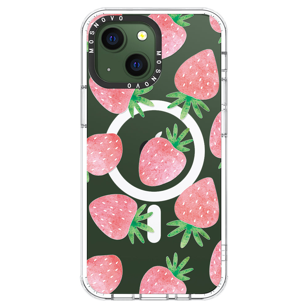 Pastel Strawberry Phone Case - iPhone 13 Case - MOSNOVO