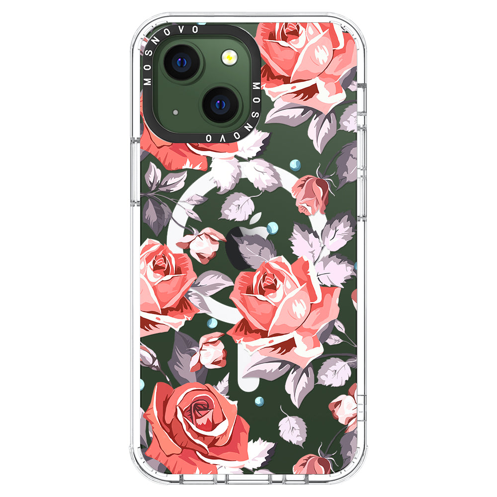 Retro Flower Roses Phone Case - iPhone 13 Case - MOSNOVO