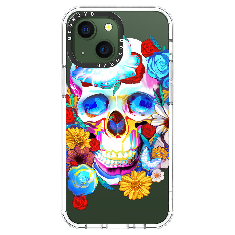 Neon Skull Phone Case - iPhone 13 Case - MOSNOVO