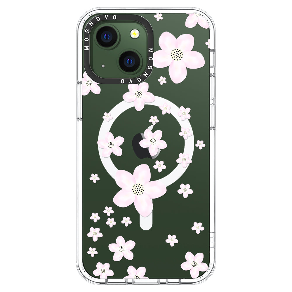 Pink Cherry Blossom Phone Case - iPhone 13 Case - MOSNOVO