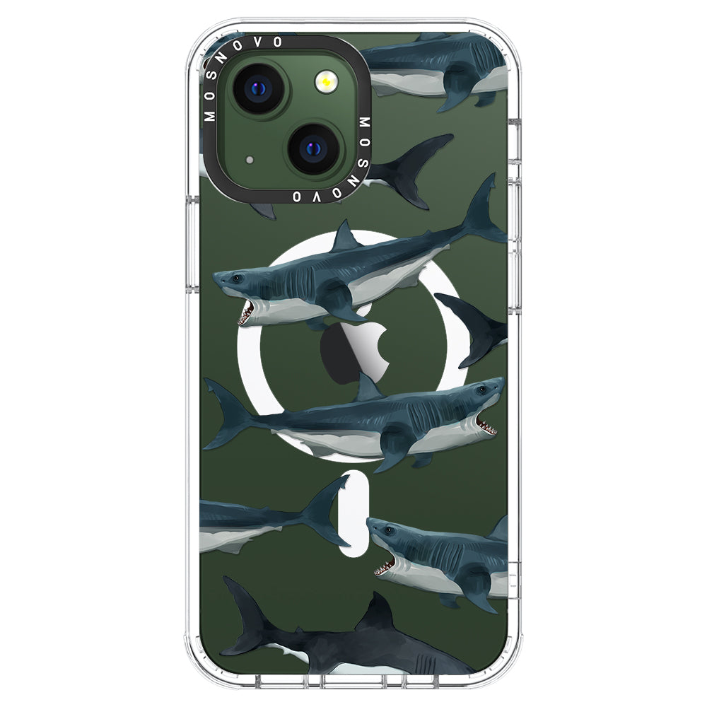 White Shark Phone Case - iPhone 13 Case - MOSNOVO