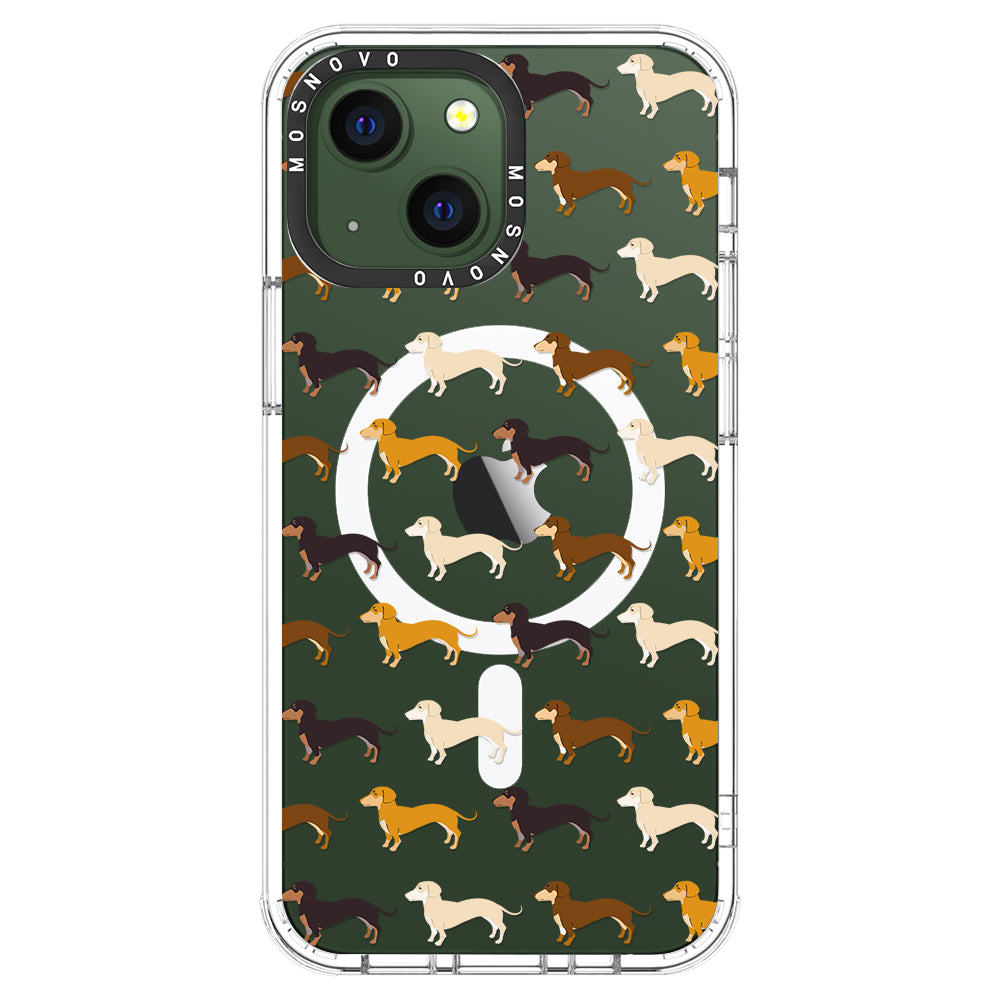 Cute Dachshund Phone Case - iPhone 13 Case - MOSNOVO