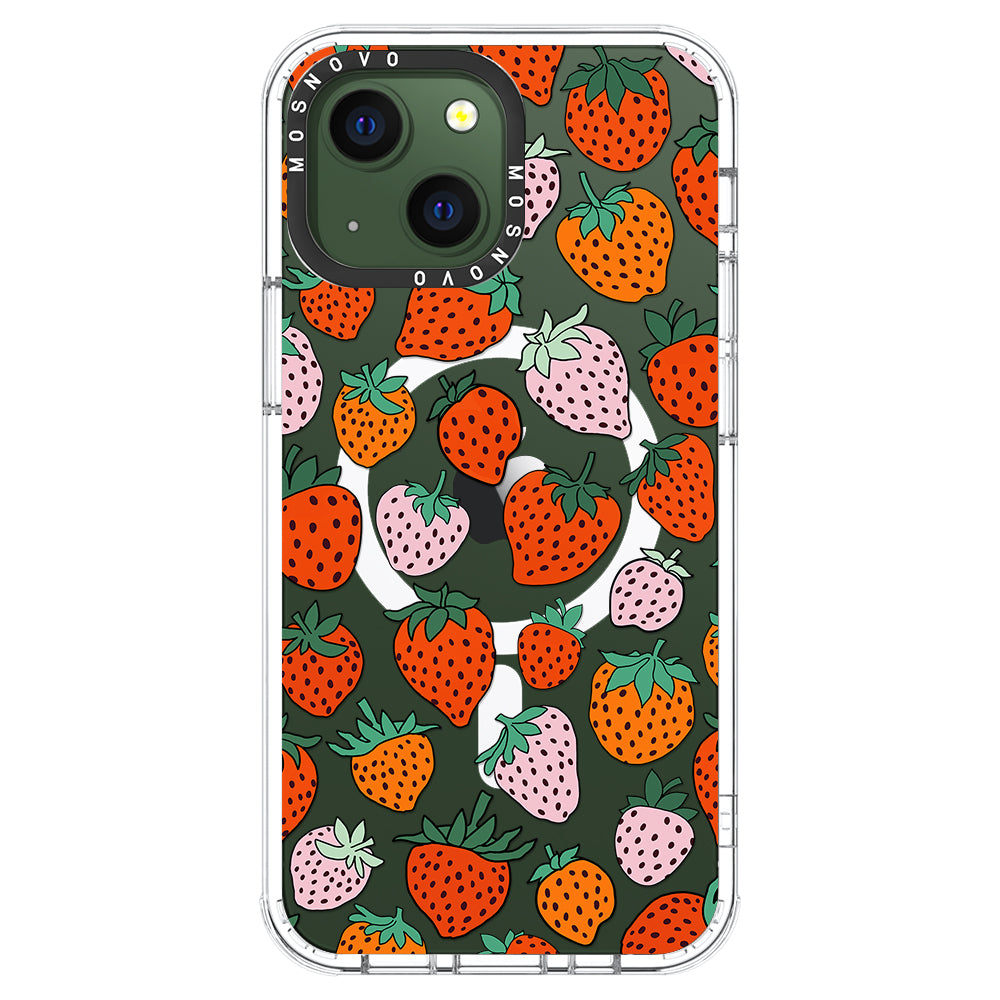 Cute Strawberry Phone Case - iPhone 13 Case - MOSNOVO