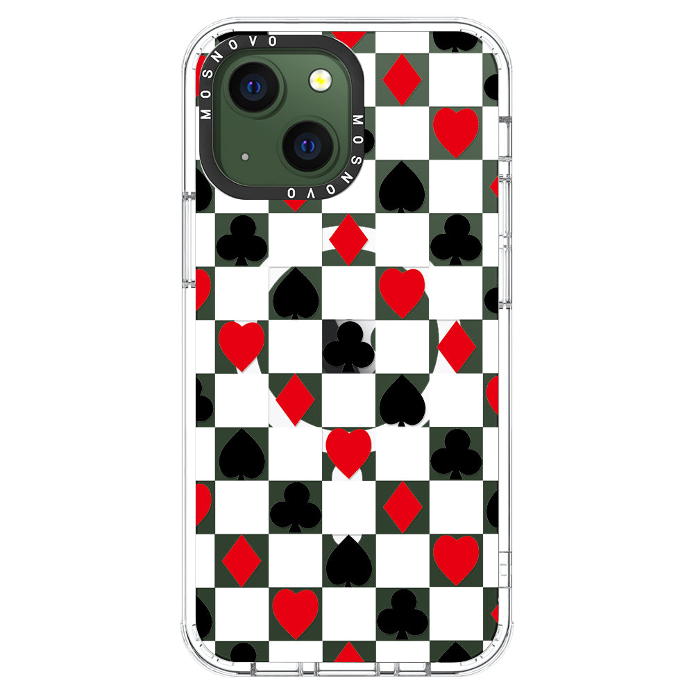 Checker Poker Phone Case - iPhone 13 Case - MOSNOVO