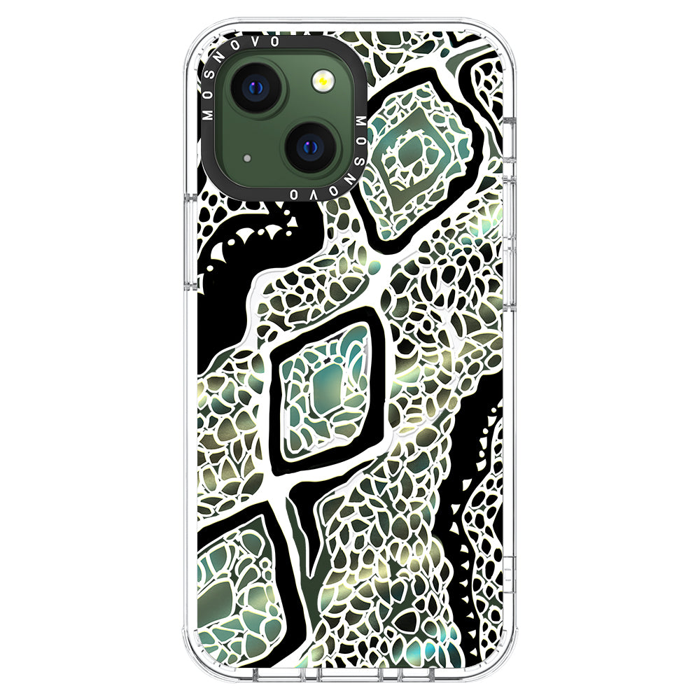 Rainbow Snake Print Phone Case - iPhone 13 Case - MOSNOVO