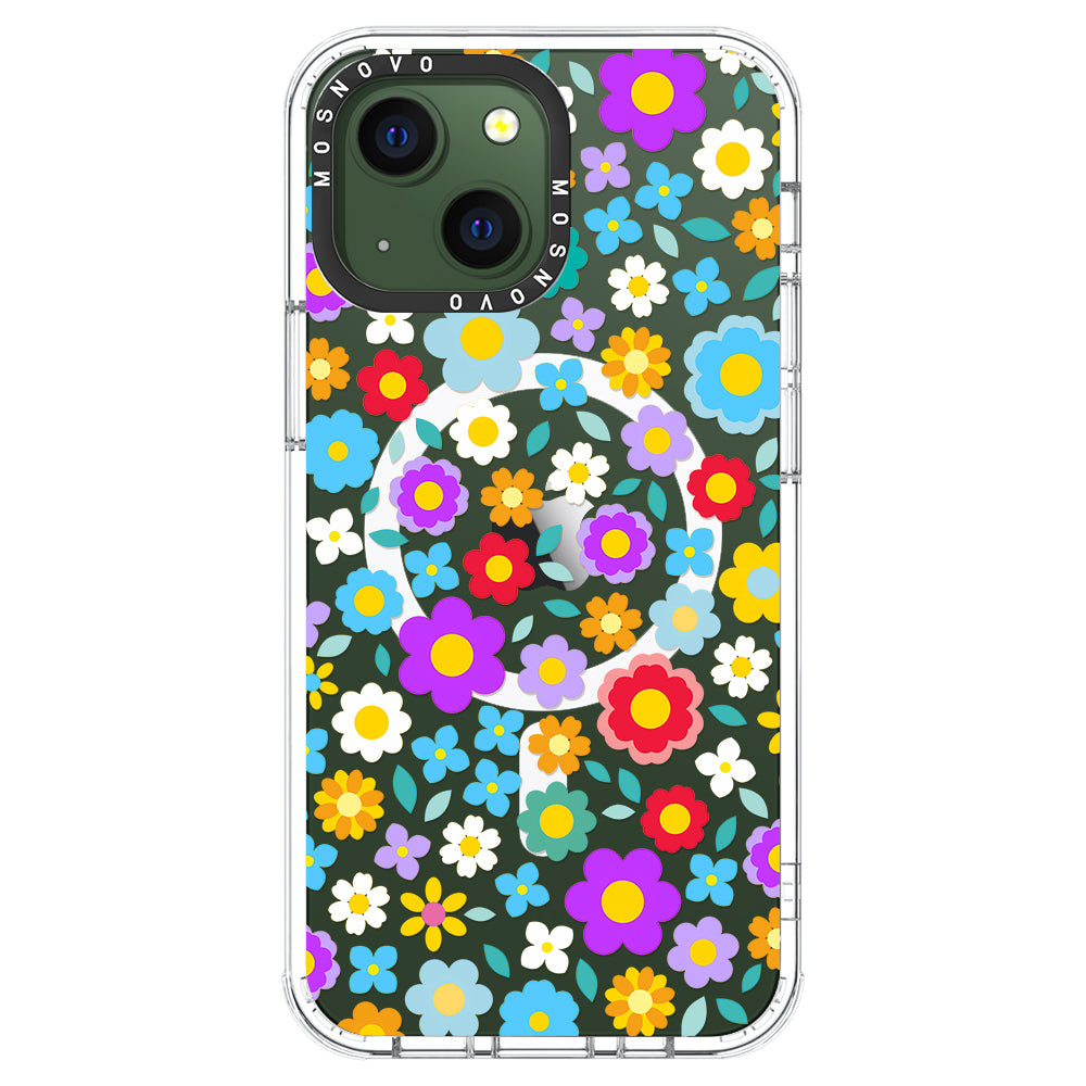 Retro Flower Phone Case - iPhone 13 Case - MOSNOVO