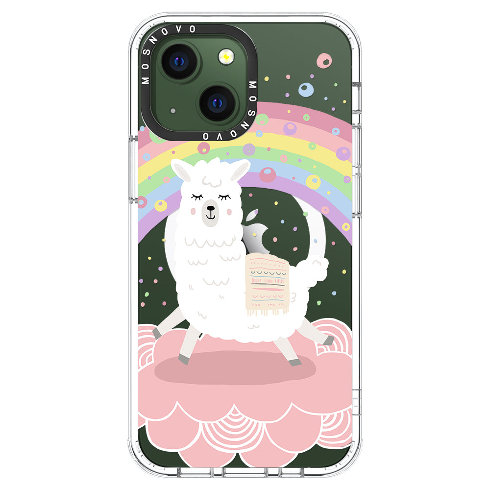 Rainbow Alpaca Phone Case - iPhone 13 Case - MOSNOVO