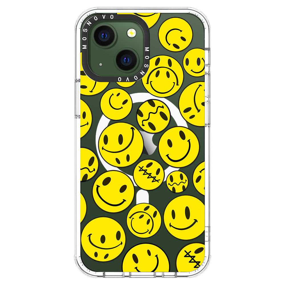 Smiley Face Phone Case - iPhone 13 Case - MOSNOVO