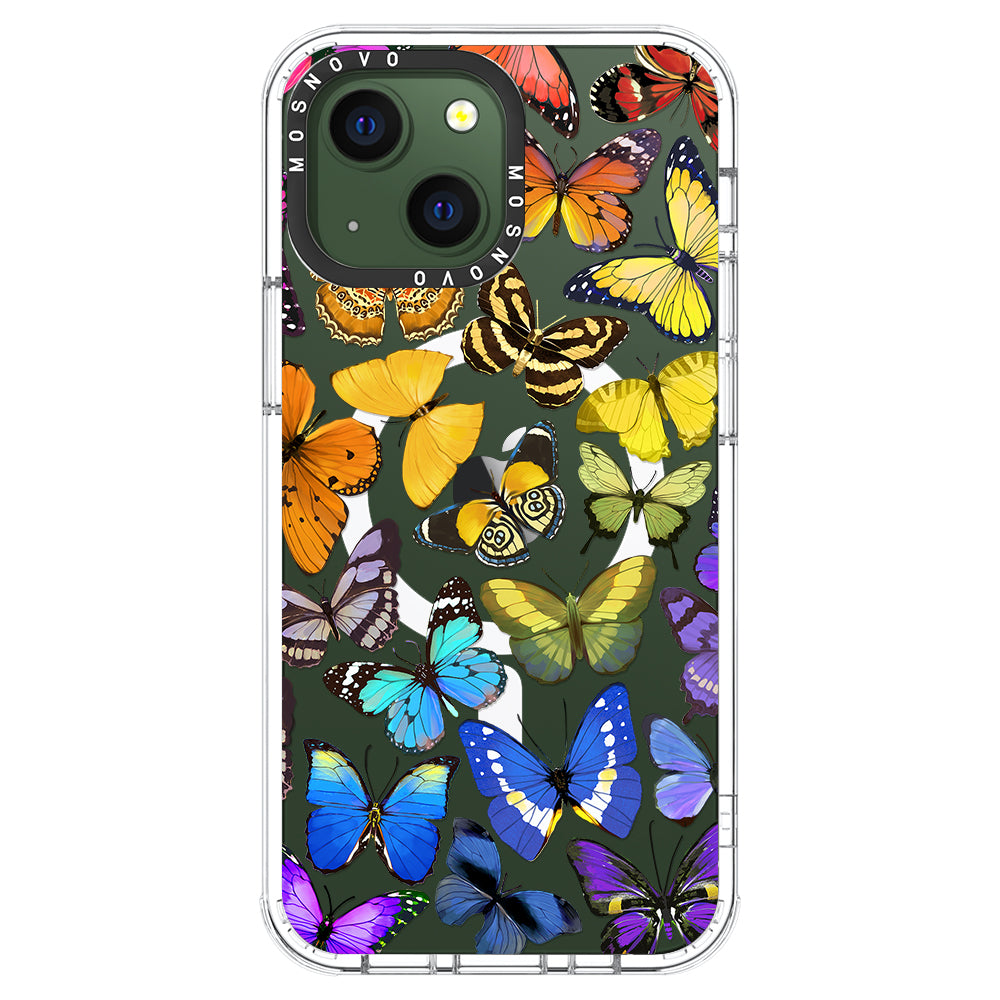 Rainbow Butterfly Phone Case - iPhone 13 Case - MOSNOVO