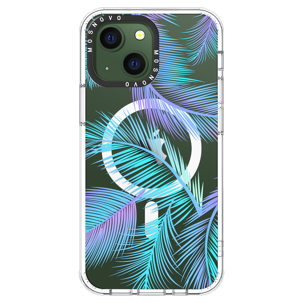 Gradient Tropical Palm Leaf Phone Case - iPhone 13 Case - MOSNOVO