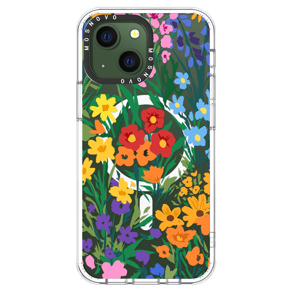 Spring Botanical Flower Floral Phone Case - iPhone 13 Case - MOSNOVO