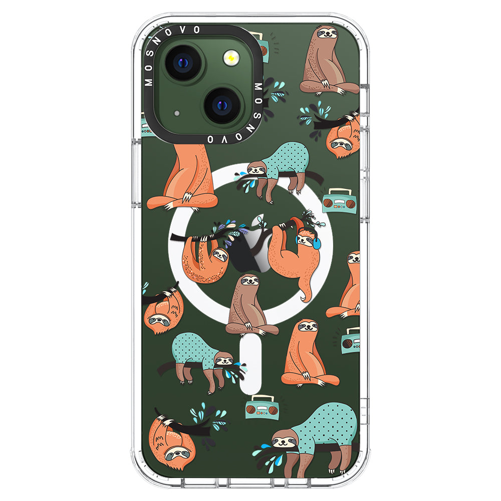 Musical Sloth Phone Case - iPhone 13 Case - MOSNOVO