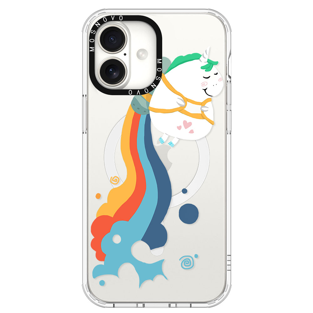 Cute Rainbow Unicorn Phone Case - iPhone 16 Plus Case - MOSNOVO