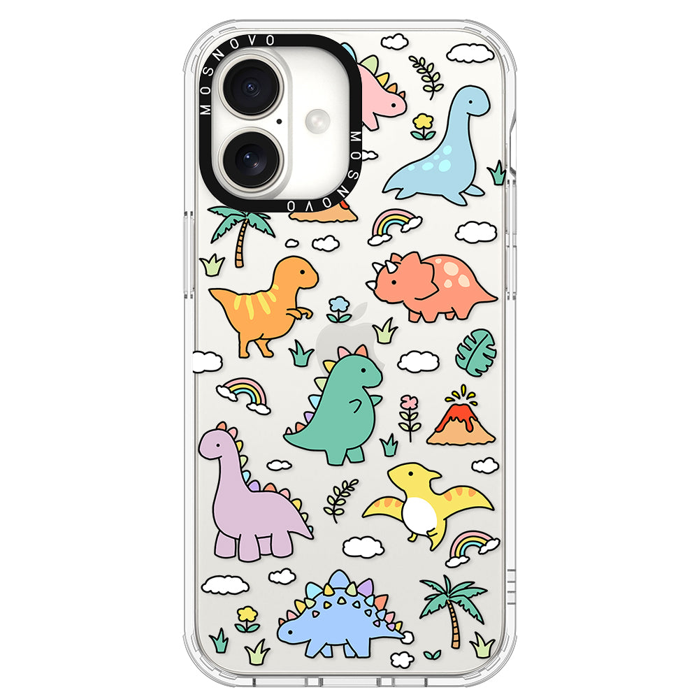 Cute Dinosaur World Phone Case - iPhone 16 Plus Case - MOSNOVO