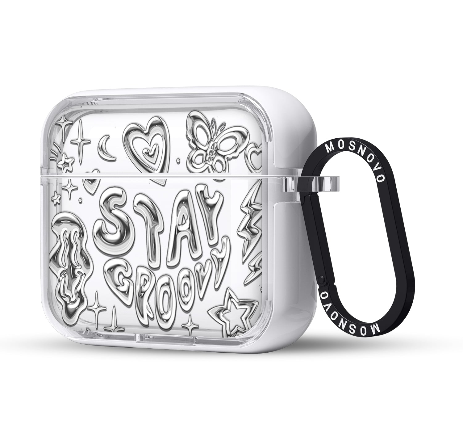 Silver Chrome Art (Flat Print) AirPods 3 Case (3rd Generation)