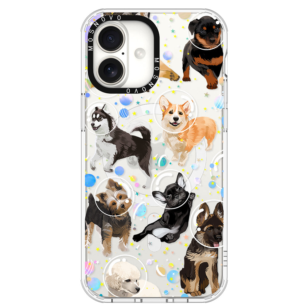 Space Dog Phone Case - iPhone 16 Plus Case - MOSNOVO