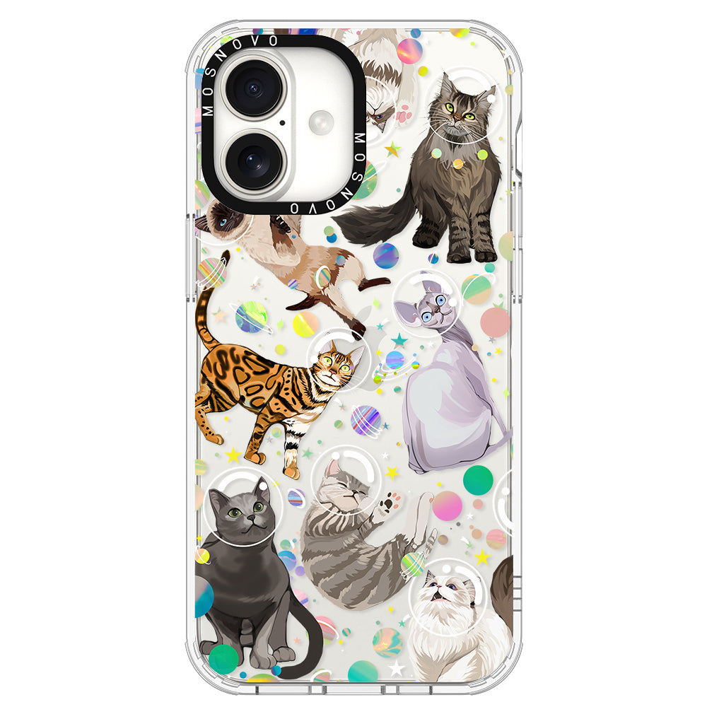 Space Cat Phone Case - iPhone 16 Case - MOSNOVO