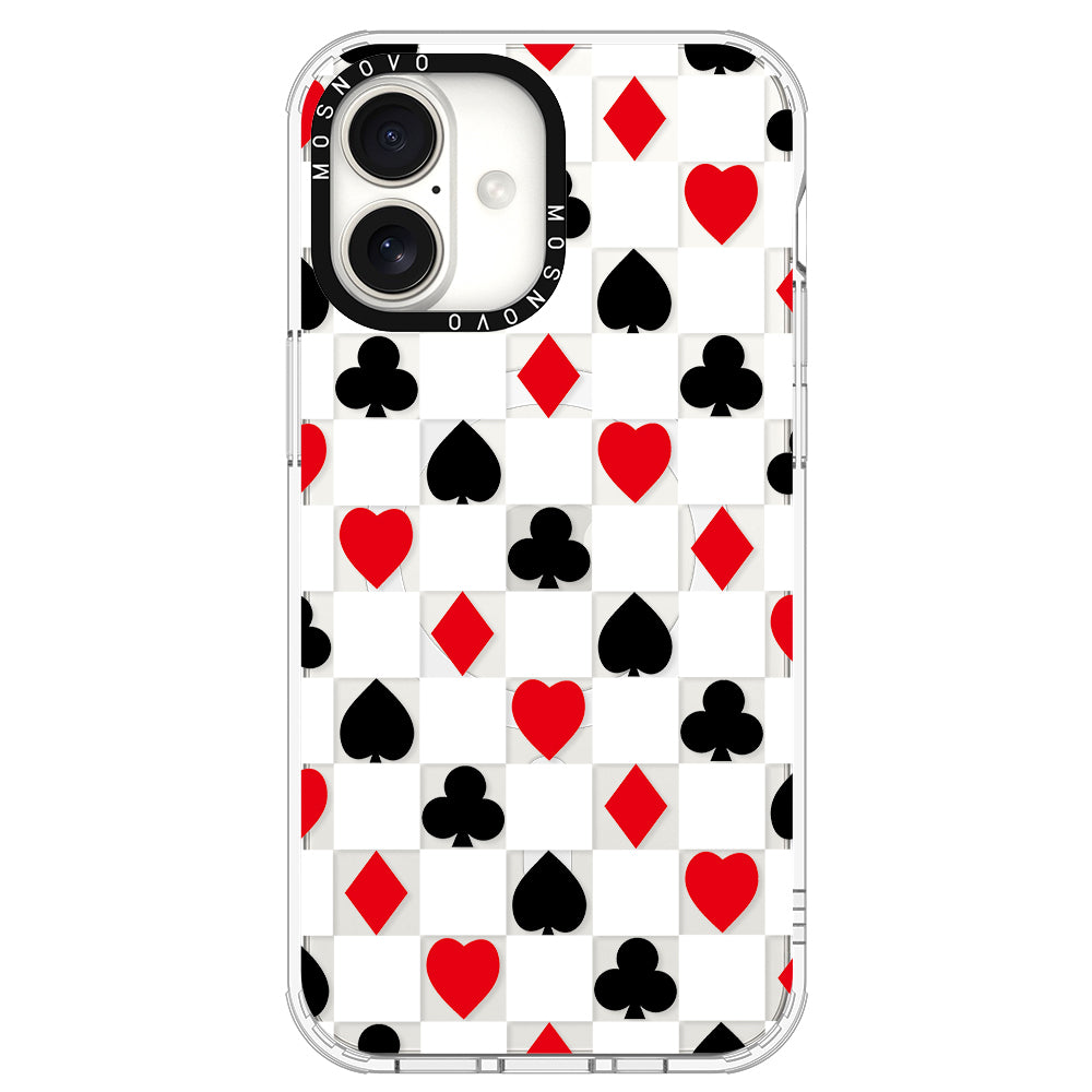 Checker Poker Phone Case - iPhone 16 Plus Case - MOSNOVO