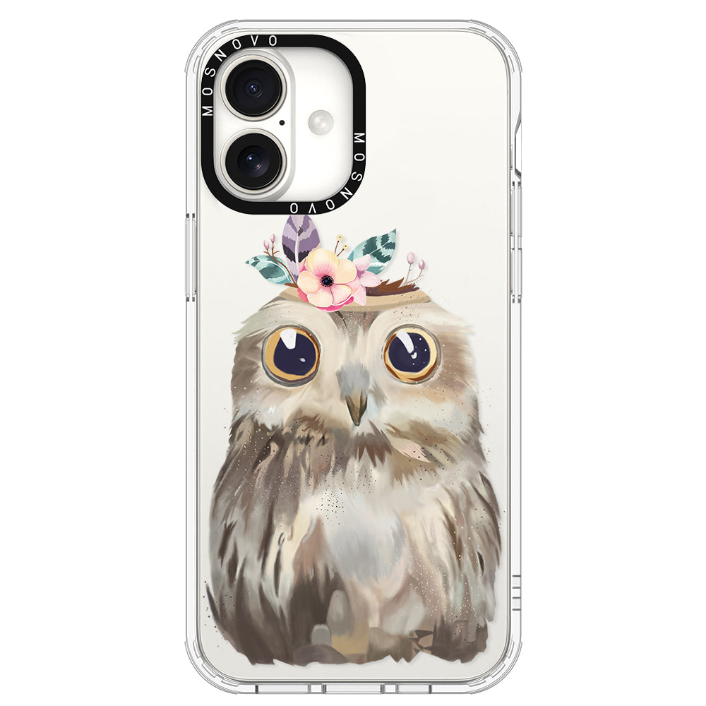 Cute Owl Phone Case - iPhone 16 Plus Case - MOSNOVO