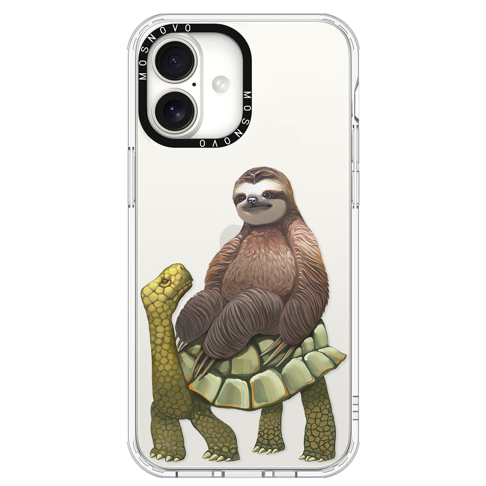 Sloth Turtle Phone Case - iPhone 16 Plus Case - MOSNOVO