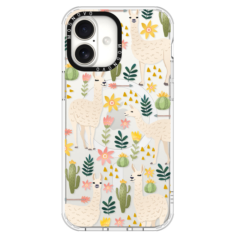 Desert Llama Phone Case - iPhone 16 Plus Case - MOSNOVO