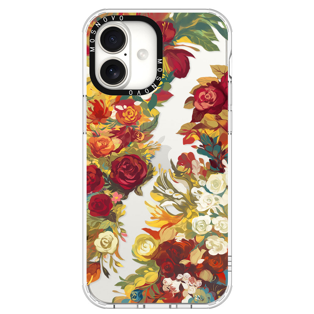 Vintage Flower Garden Phone Case - iPhone 16 Plus Case - MOSNOVO