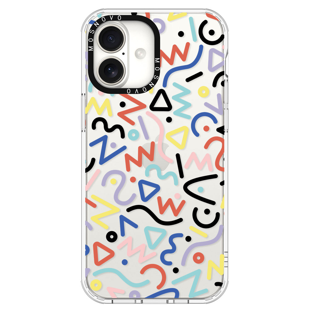 Doodle Art Phone Case - iPhone 16 Plus Case - MOSNOVO