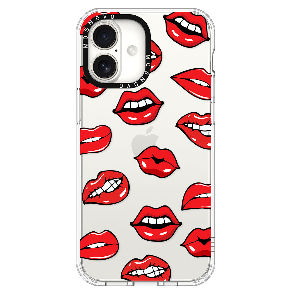 Hot Lips Phone Case - iPhone 16 Plus Case - MOSNOVO