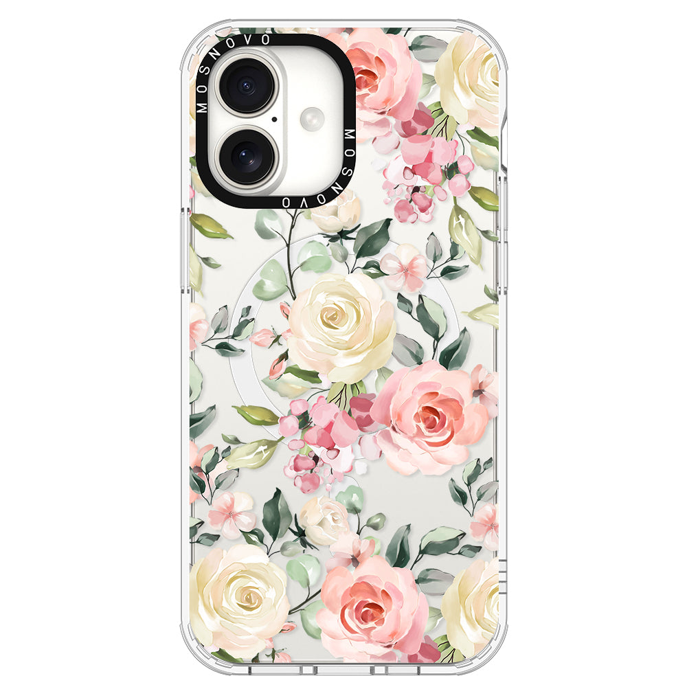 Watercolor Flower Floral Phone Case - iPhone 16 Plus Case - MOSNOVO