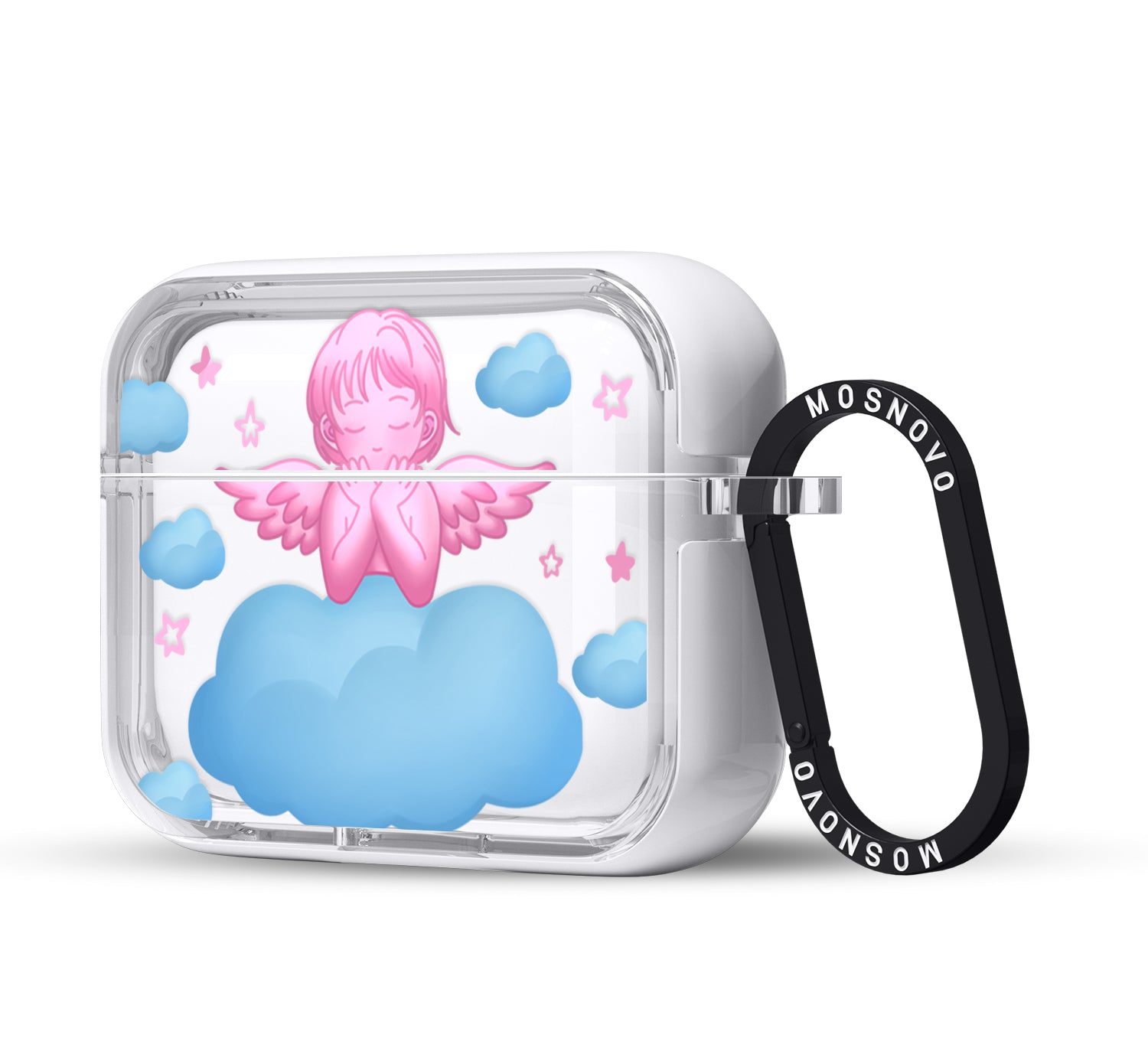 Pink Serenity Angel AirPods Pro 2 Case (2nd Generation)