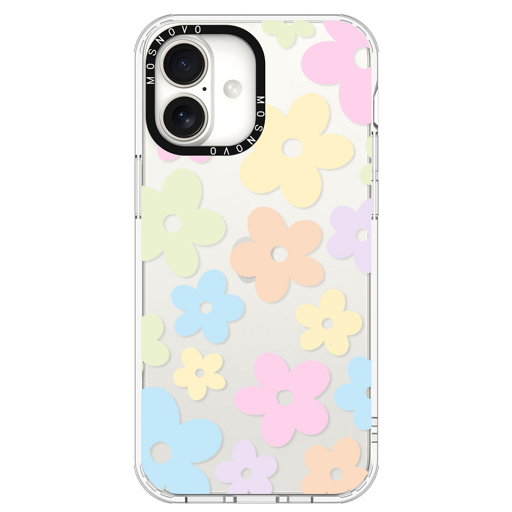 Pastel Flower Phone Case - iPhone 16 Case - MOSNOVO