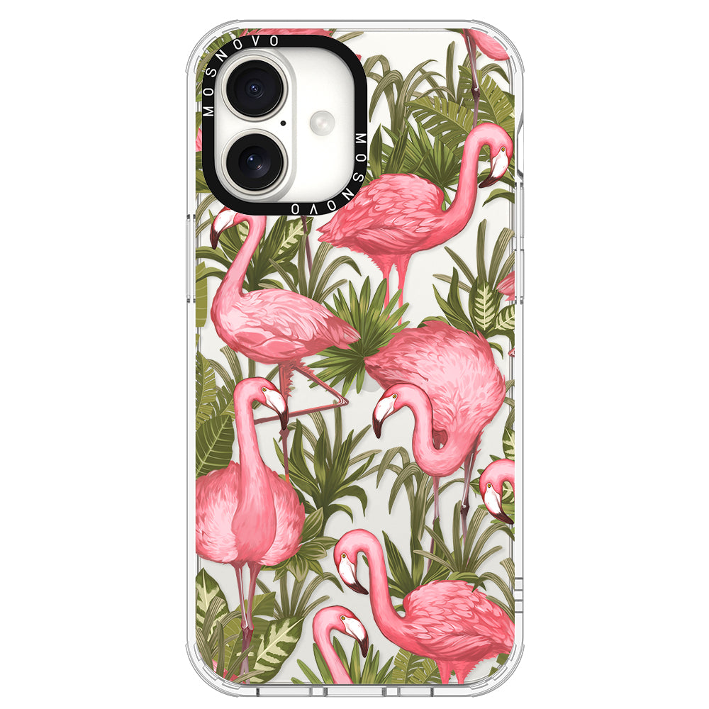 Jungle Flamingo Phone Case - iPhone 16 Plus Case - MOSNOVO